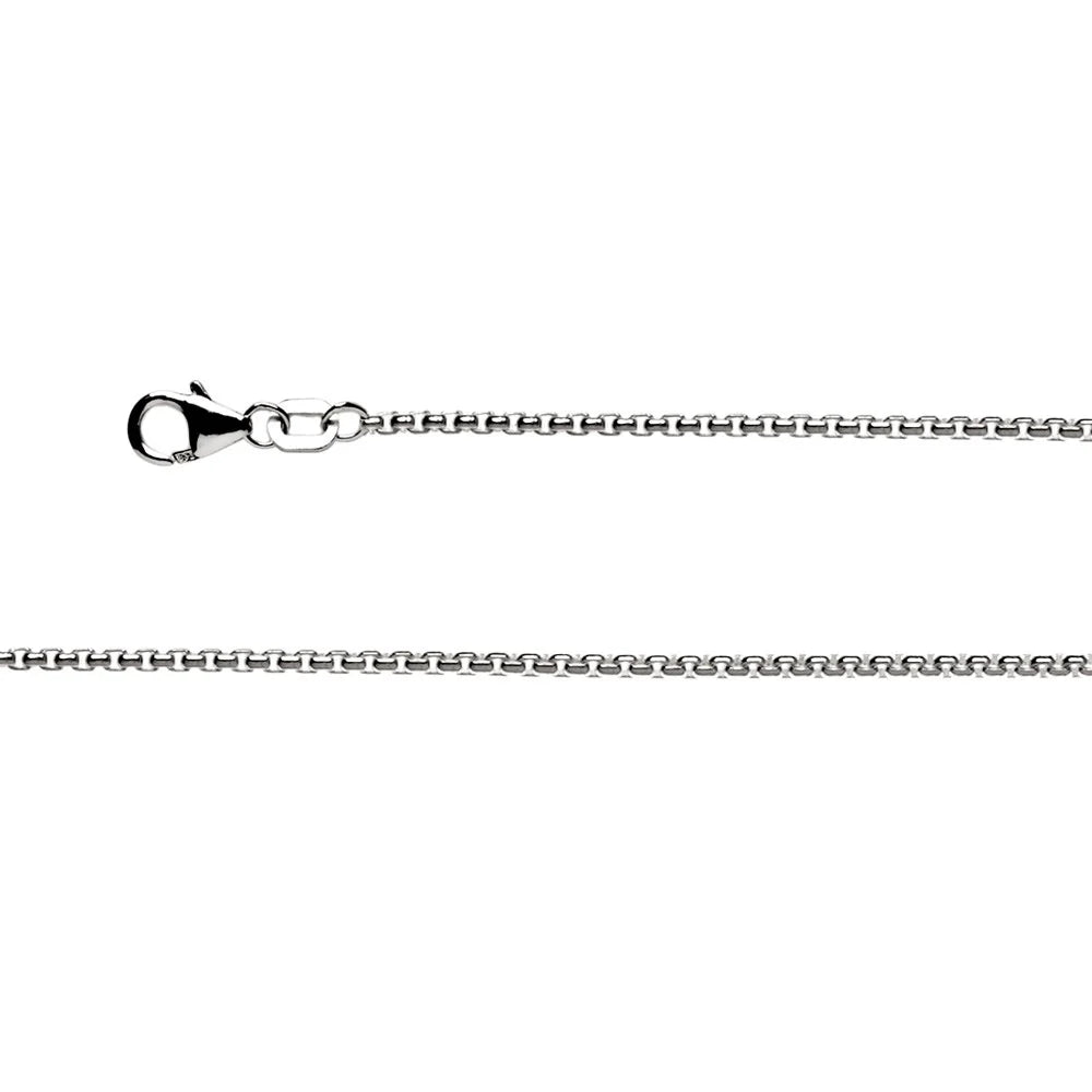 Sterling sølv Venezia kæde karabin rho 1,5 mm
