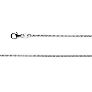Sterling sølv Venezia kæde karabin rho 1,5 mm