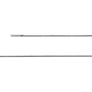 Sterling sølv Omega Tonda bajonetlås 1,2mm, mat 42cm