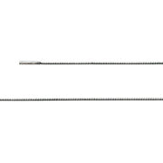 Sterling sølv Omega Tonda Bajonet lås, rho. 1,2 mm, mat