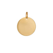14kt. guldvedhæng plade 18mm