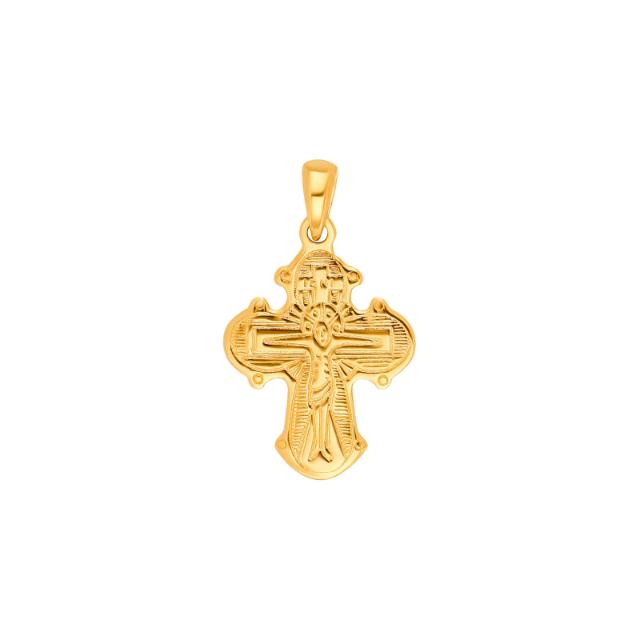 8kt. guld dagmarkors blank 17mm
