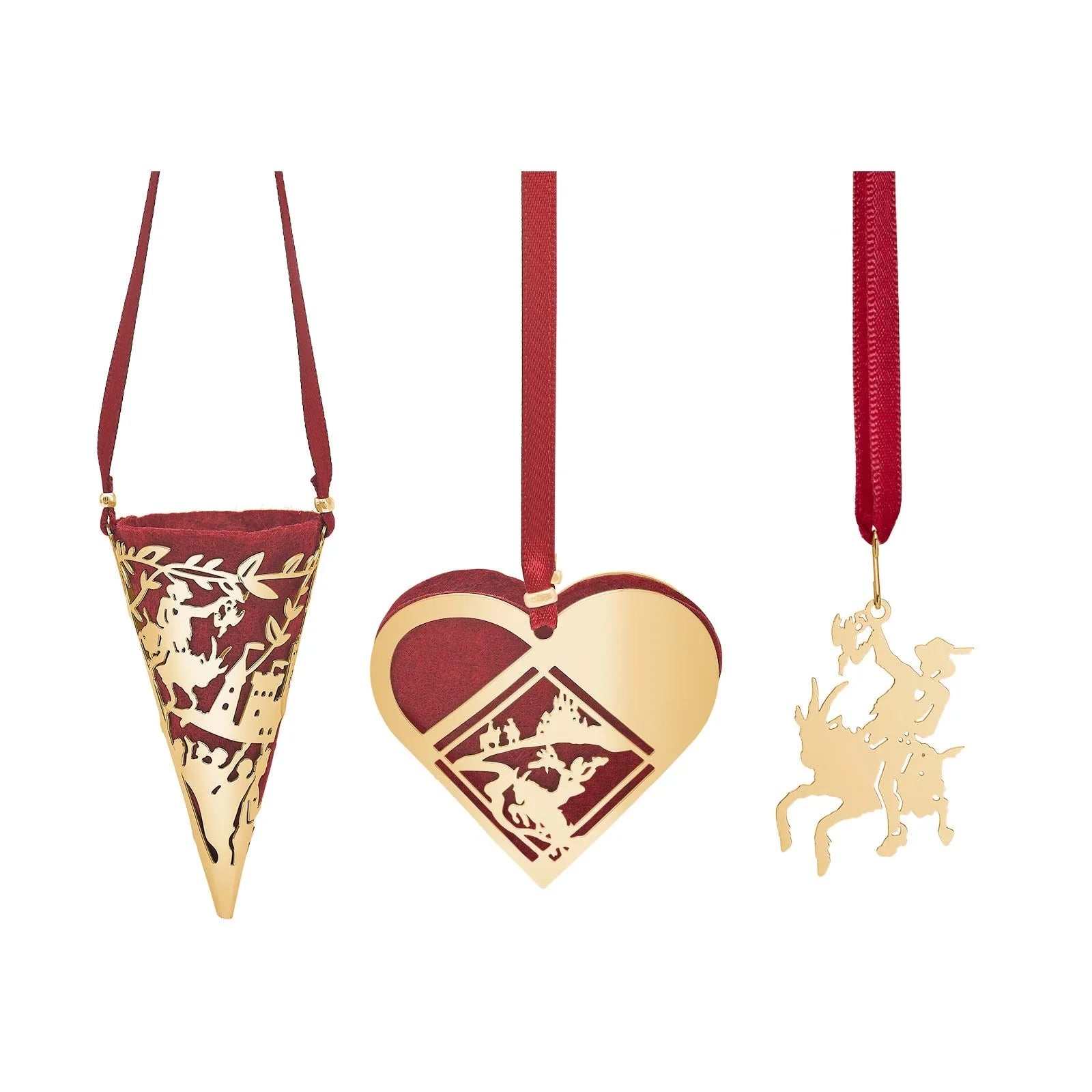 3 - stk. mini - Klods - Hans - 18k fg - Urma.dk