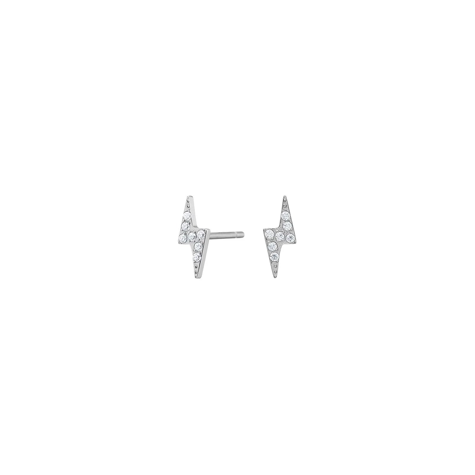 Titanium ørestikker lyn m. cz