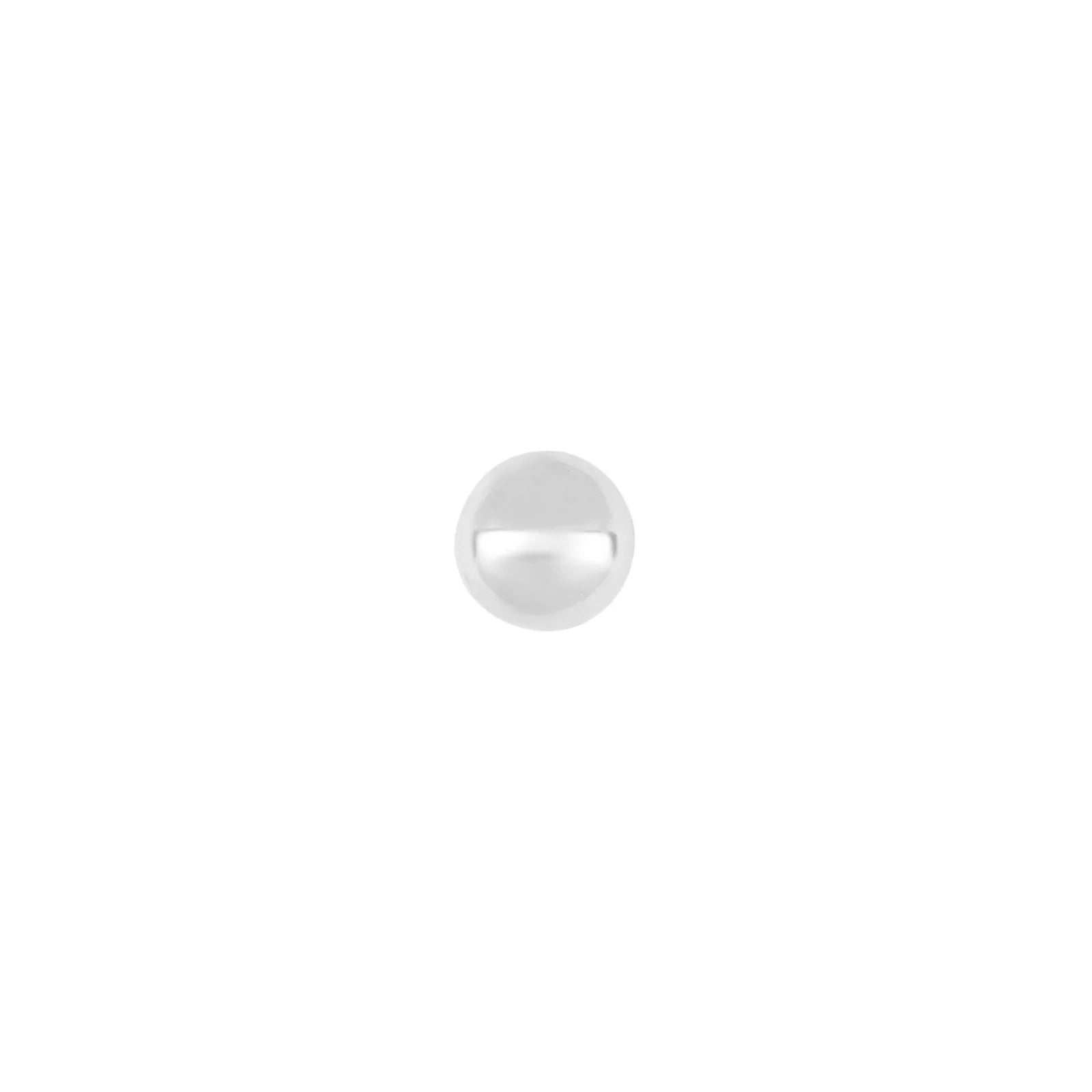 SON rhod. sølvørestik kugle 3mm 1 stk.