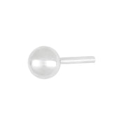 SON rhod. sølvørestik kugle 4mm 1 stk.