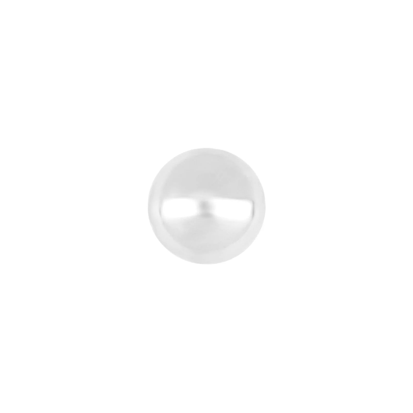 SON rhod. sølvørestik kugle 4mm 1 stk.