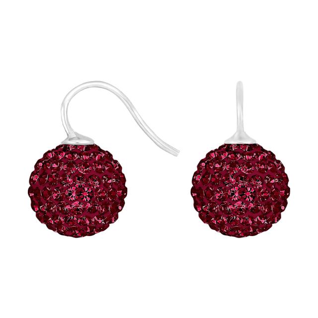 Rhod. sølvøreh. pavékugle m/Krg farve15