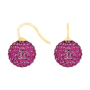 Forg. sølvøreh. pavékugle m/Krg farve30