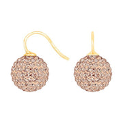 Forg. sølvøreh. pavékugle m/Krg farve75