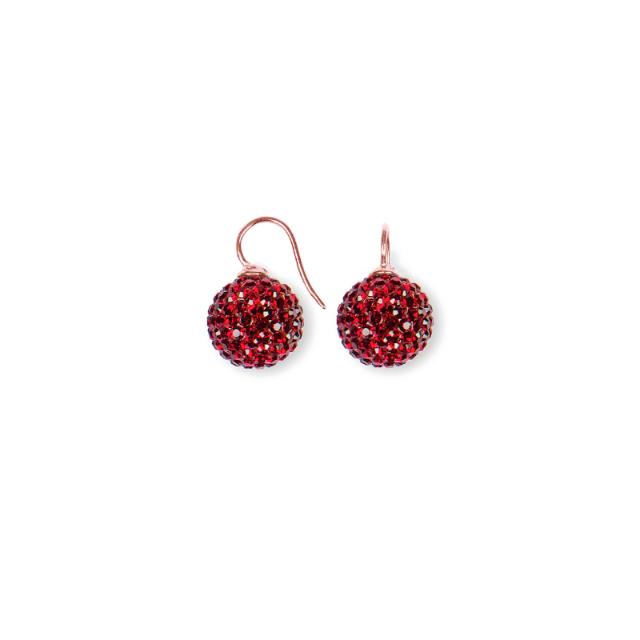 Rosafor sølvøreh. pavékugle m/Krg farve15