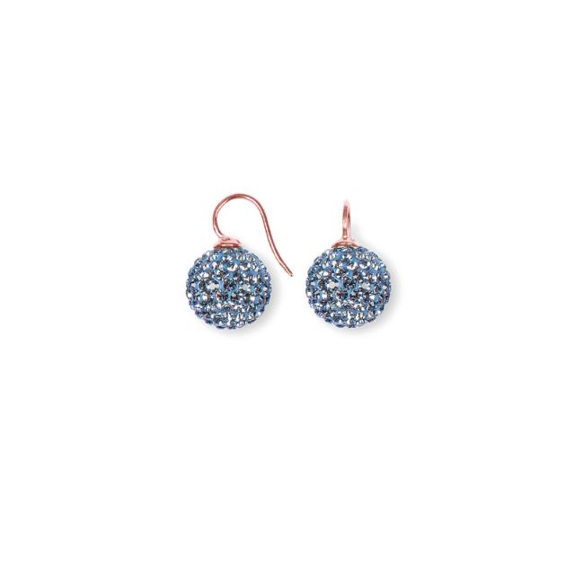 Rosafor sølvøreh. pavékugle m/Krg farve36