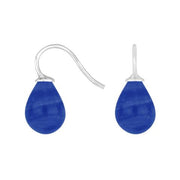 Rosafor sølvøreh m/kvartsglas facetteret farve25
