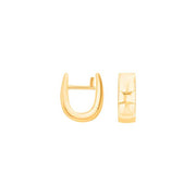 8kt. guld system-creoler Julia 12x4,5mm