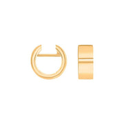 14kt. guld system-creoler Nora 13x5,5mm