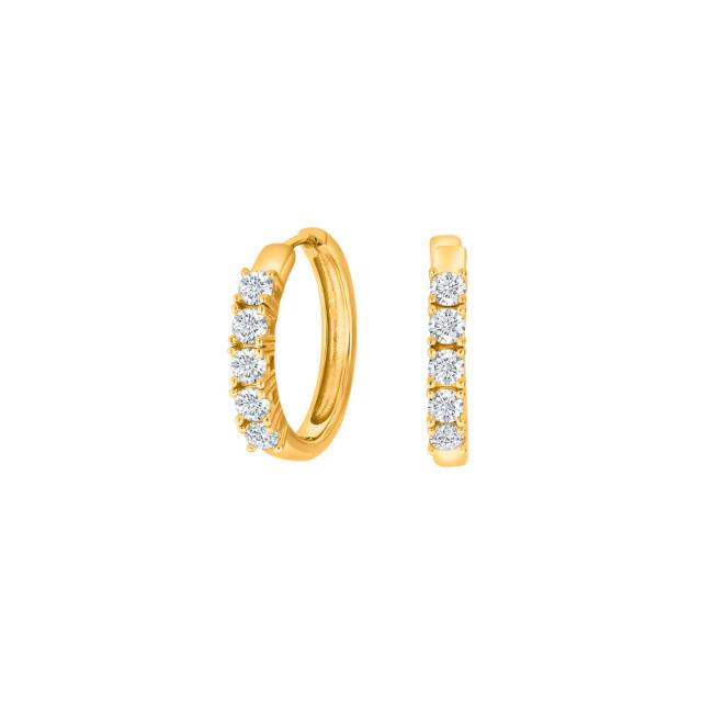 Rhd. sølv creoler PANZER52 20mm