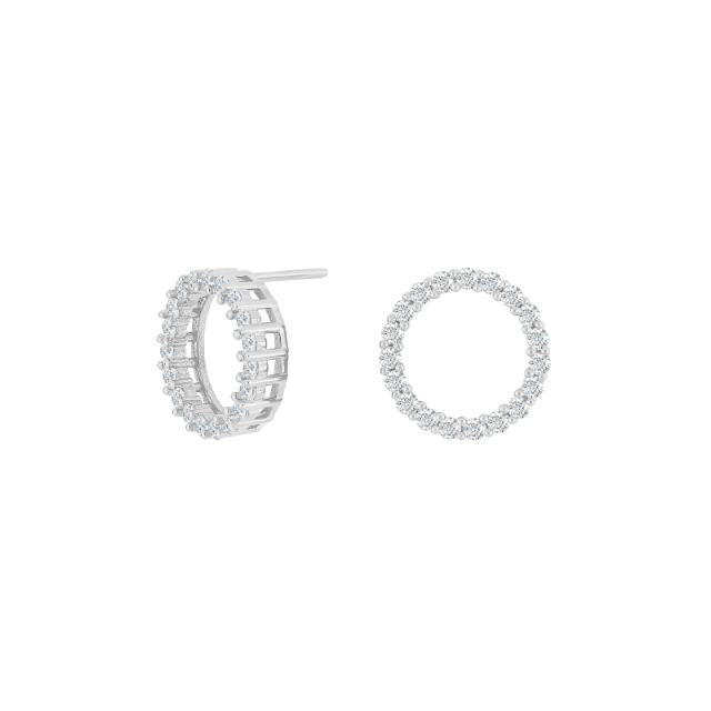 Rhd. sølv ørestikker AIDANOR 6mm