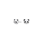 Rhd. sølvørestikker panda m/emalje