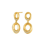 Forgyldt sølv ørehængere OLGANOR
