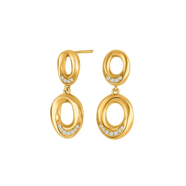 Forgyldt sølv ørehængere OLGANOR
