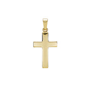 Kors vedhæng i 8 karat guld, blank 18x12 mm