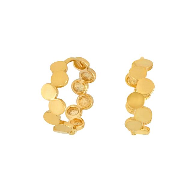 8kt. guldcreoler m/cirkler