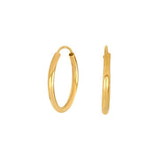 8kt. guldcreoler oval 20x2mm