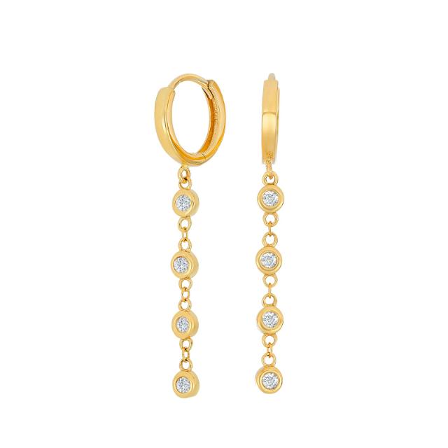 8kt. guldcreoler m/cz