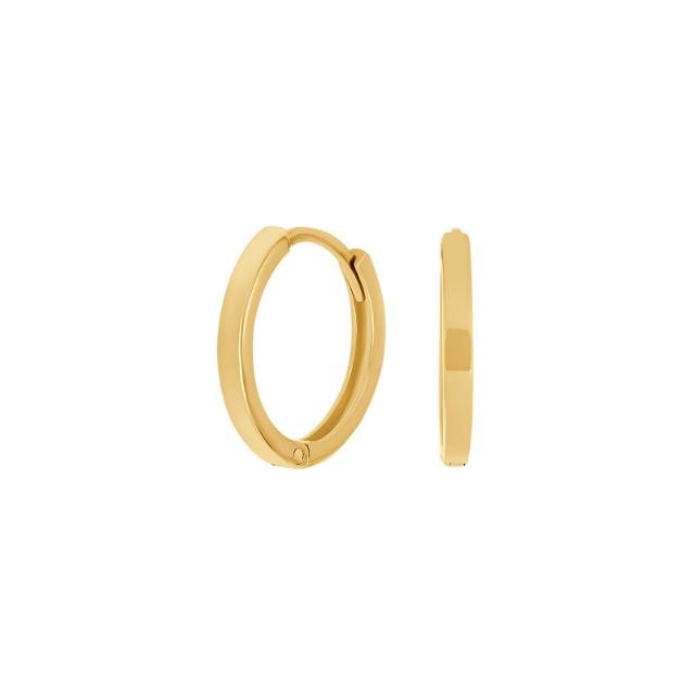 8kt. guldcreoler 14mm
