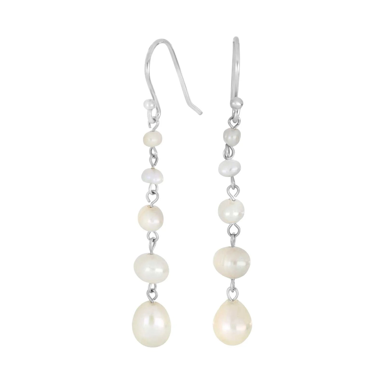 Rhod. sølvørebøjler PEARL52