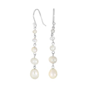 Rhod. sølvørebøjler PEARL52