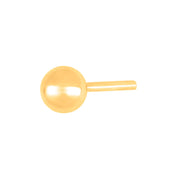 SON stål ørestik IP gold kugle 4mm 1 stk.