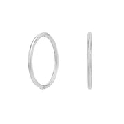 8kt. Hvidgulds creol 12mm dia. 1mm tråd