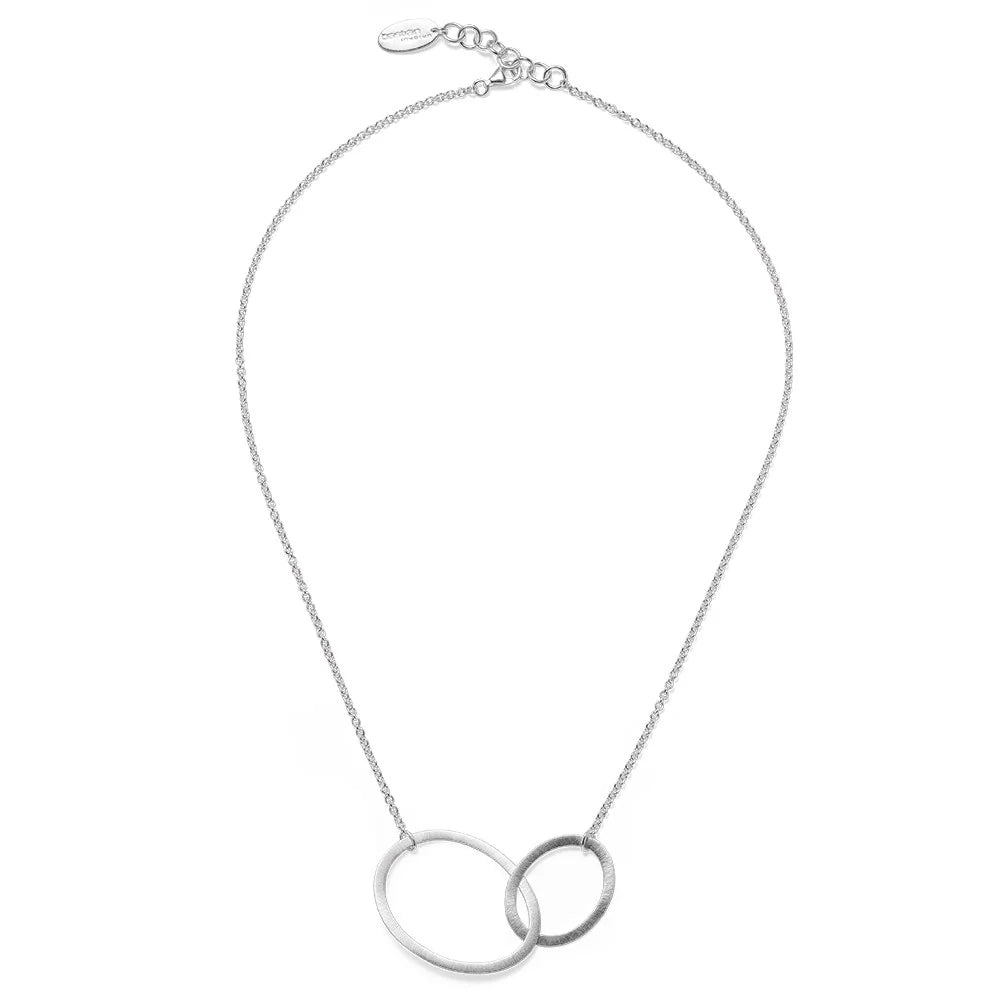 Sterling sølv Vedhæng inkl. rund ankerkæde mat, 47+3cm, 1,5mm