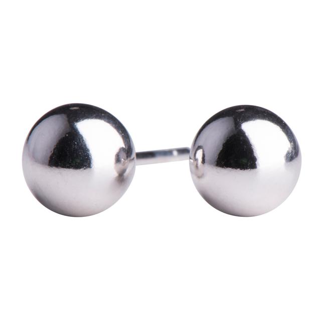 Rhod. sølvørestikker kugle 6mm