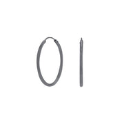 Rhod. sølvørehænger m/ferskvandsperle