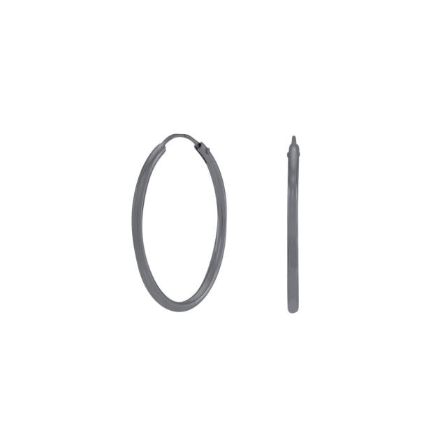 Rhod. sølvørehænger m/ferskvandsperle