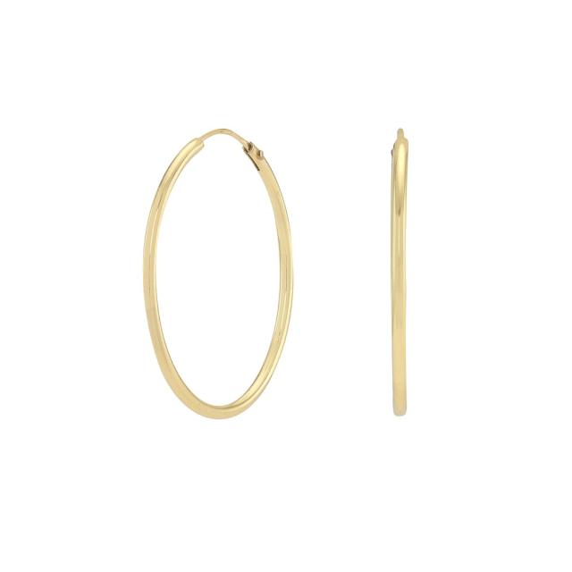 Forgyldt sølv creol 30mm HOOPS52