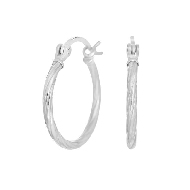 Rhod. sølvørehænger m/ferskvandsperle