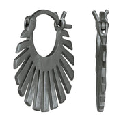 Rhod. sølvørehænger m/ferskvandsperle