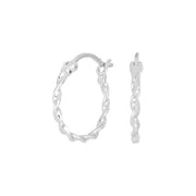 Rhod. sølvørehænger m/ferskvandsperle