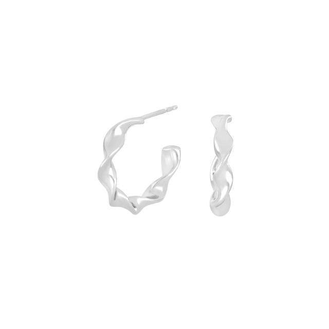 Rhod. sølvørehænger m/ferskvandsperle