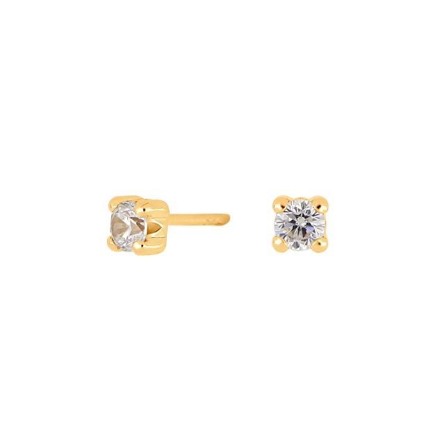 8kt. guldørestikker m/cz 3mm
