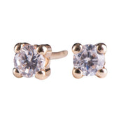 14kt. Guldørestikker m/cz 3mm