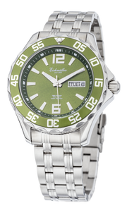 Herreur med lænke og grøn urskive - 40 mm