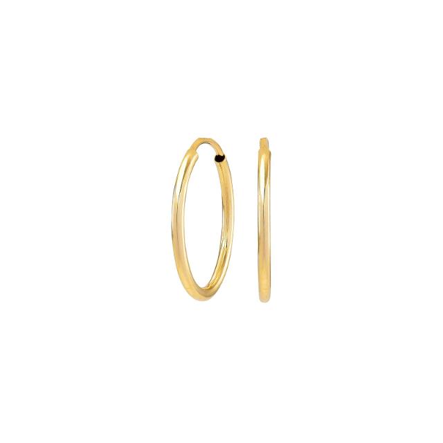 8kt. guldcreoler 17mm