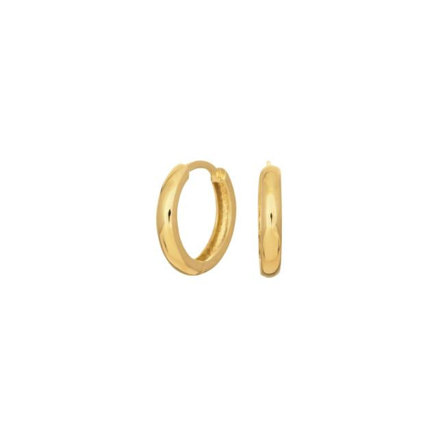 8kt. guldcreoler 2x12mm