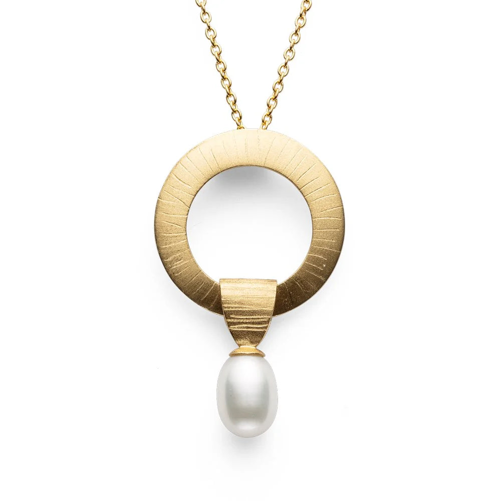 18 karat guld Vedhæng inkl. rund ankerkæde 45 + 5cm, 1mm