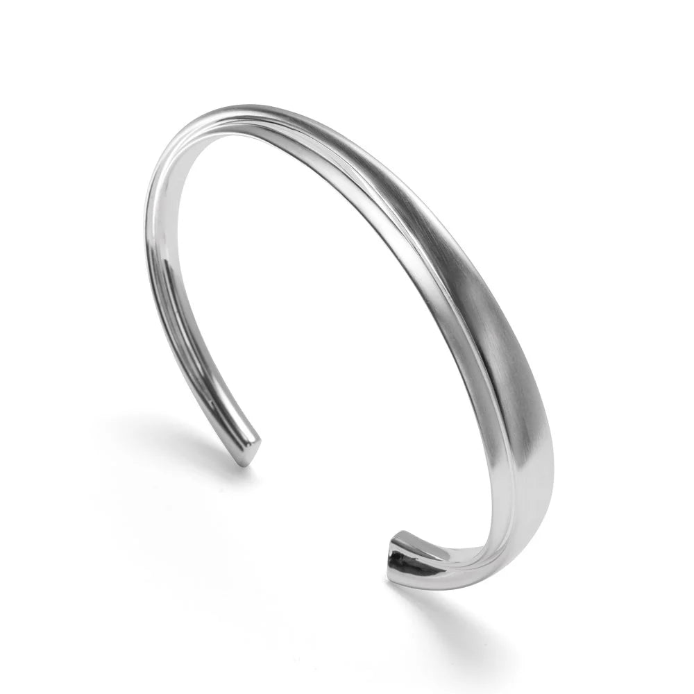 Sterling sølv Armring mat/blank