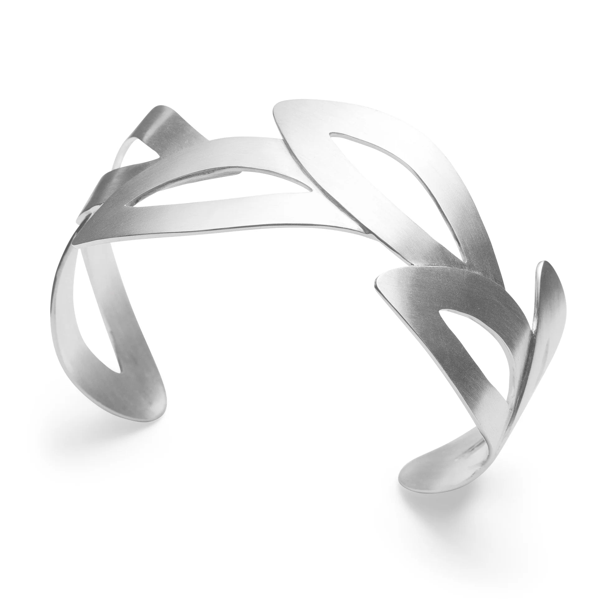 Sterling sølv mat armring.
